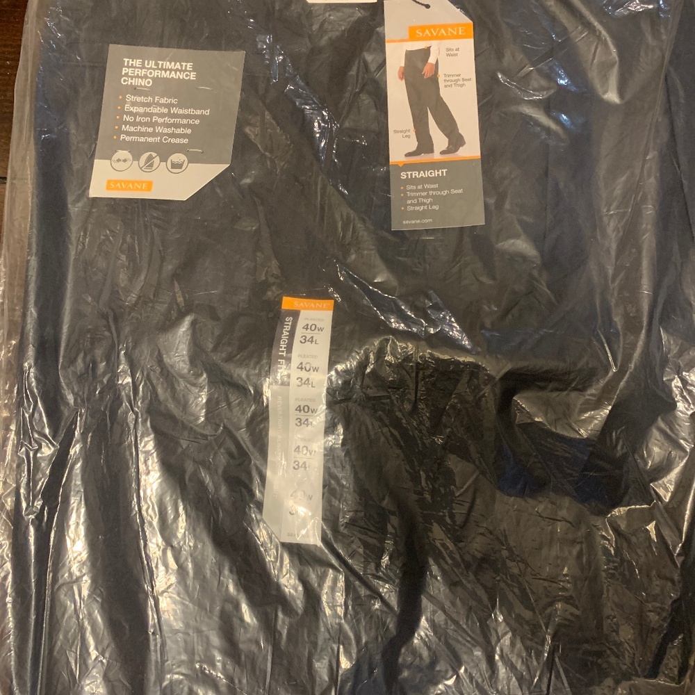 Mens straight leg slacks